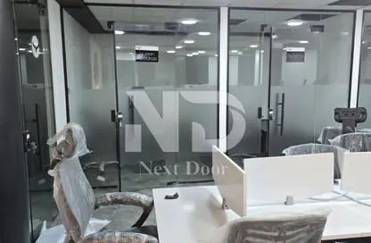 Office Space - 2 Bedrooms - 2 Bathrooms for rent in Bank Center Street - South Teseen St. - The 5th Settlement - New Cairo City - Cairo