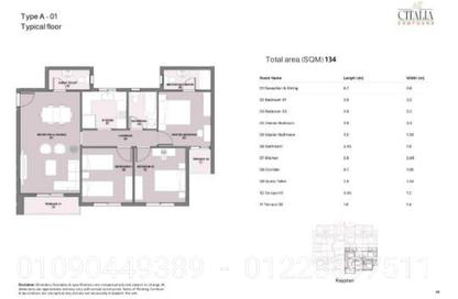 Apartment - 3 Bedrooms - 3 Bathrooms for sale in Citalia - New Obour City - Qalyubia Apartment - 3 Bedrooms - 3 Bathrooms for sale in Citalia - New Obour City - Qalyubia