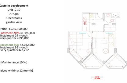 Apartment - 1 Bedroom - 1 Bathroom for sale in Storia Del Mare - Hurghada Resorts - Hurghada - Red Sea