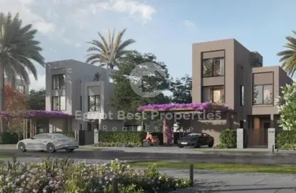 Twin House - 3 Bedrooms - 3 Bathrooms for sale in O West - 6 October Compounds - 6 October City - Giza