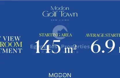 Apartment - 3 Bedrooms - 3 Bathrooms for sale in Modon Golf Town - The 6th Settlement - New Cairo City - Cairo