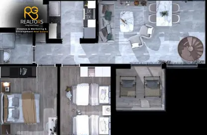 Penthouse - 3 Bedrooms - 2 Bathrooms for sale in ECO West - 6 October Compounds - 6 October City - Giza