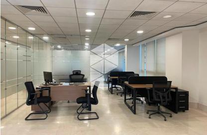 Office Space - Studio - 3 Bathrooms for rent in Bank Center Street - South Teseen St. - The 5th Settlement - New Cairo City - Cairo