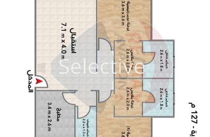 شقة - 2 غرف نوم - 3 حمامات للبيع في باديه بالم هيلز - كمبوندات 6 أكتوبر - مدينة 6 أكتوبر - الجيزة