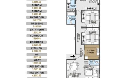 Apartment - 3 Bedrooms - 3 Bathrooms for sale in El Narges Buildings - Al Narges - New Cairo City - Cairo