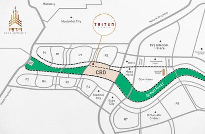 Office Space - Studio - 1 Bathroom for sale in Triton Tower - Central Business District - New Capital City - Cairo