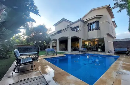 Villa - 5 Bedrooms - 5 Bathrooms for rent in Lake View - 5th Settlement Compounds - The 5th Settlement - New Cairo City - Cairo