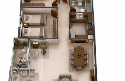 Apartment - 3 Bedrooms - 2 Bathrooms for sale in Al Hadaba Al Olya - Mokattam - Cairo