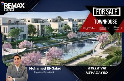 Townhouse - 3 Bedrooms - 3 Bathrooms for sale in Belle Vie - New Zayed City - Sheikh Zayed City - Giza Townhouse - 3 Bedrooms - 3 Bathrooms for sale in Belle Vie - New Zayed City - Sheikh Zayed City - Giza