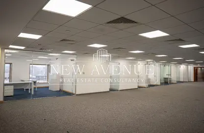 Office Space - Studio - 2 Bathrooms for rent in Bank Center Street - South Teseen St. - The 5th Settlement - New Cairo City - Cairo