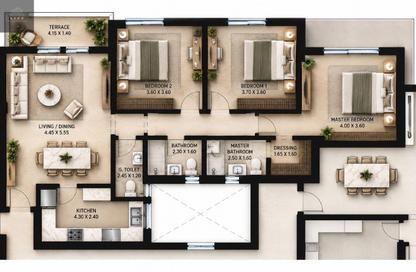 Apartment - 3 - 3 for sale in O West - 6 October Compounds - 6 October City - Giza Apartment - 3 - 3 for sale in O West - 6 October Compounds - 6 October City - Giza