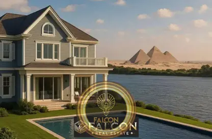 فيلا - 4 غرف نوم - 4 حمامات للبيع في جريان - مدينة زايد الجديدة - الشيخ زايد - الجيزة