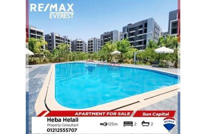 Apartment - 2 Bedrooms - 2 Bathrooms for sale in Sun Capital - Fayoum Desert road - 6 October City - Giza