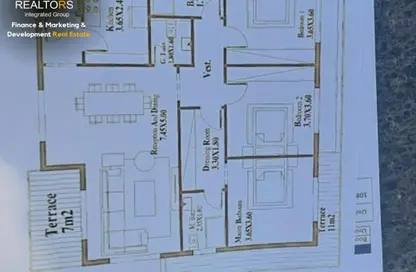 (بنتهاوس  (روف - 3 غرف نوم - 3 حمامات للبيع في إيفوار - الشيخ زايد - الجيزة
