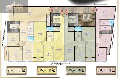 شقة - 3 غرف نوم - 2 حمامات للبيع في منطقة جديلة - المنصورة - الدقهلية
