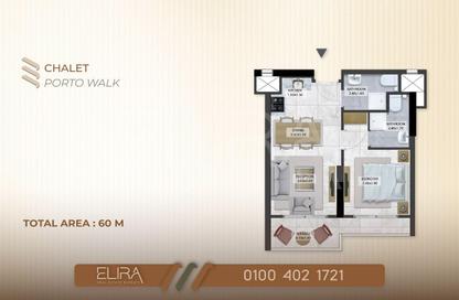 Chalet - 2 Bedrooms - 1 Bathroom for sale in Golf Porto Marina - Al Alamein - North Coast