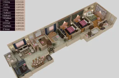 شقة - 3 غرف نوم - 2 حمامات للبيع في عمارات الاندلس - حى الاندلس - مدينة القاهرة الجديدة - القاهرة