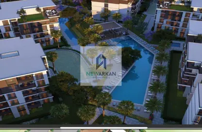 Apartment - 2 Bedrooms - 1 Bathroom for sale in Tesla Residence - Al Wahat Road - 6 October City - Giza