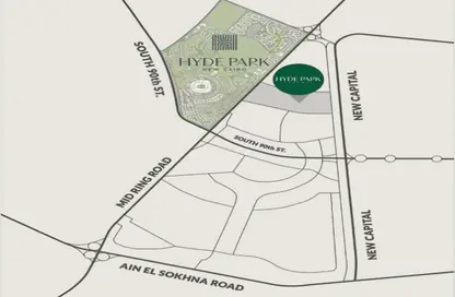 Apartment - 1 Bedroom - 1 Bathroom for sale in Hyde Park Central - The 6th Settlement - New Cairo City - Cairo