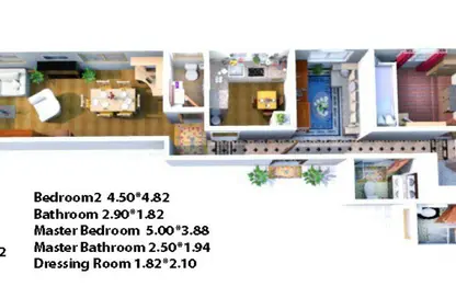 شقة - 3 غرف نوم - 3 حمامات للبيع في عمارات الاندلس - حى الاندلس - مدينة القاهرة الجديدة - القاهرة