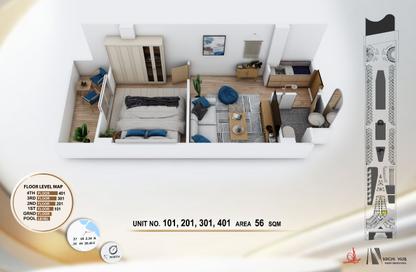 Apartment - 1 Bedroom - 1 Bathroom for sale in Al Ahyaa District - Hurghada - Red Sea