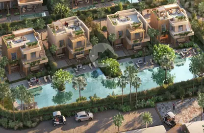 منزل مزدوج - 3 غرف نوم - 4 حمامات للبيع في رملة ليك سايد - قسم الضبعة - الساحل الشمالي