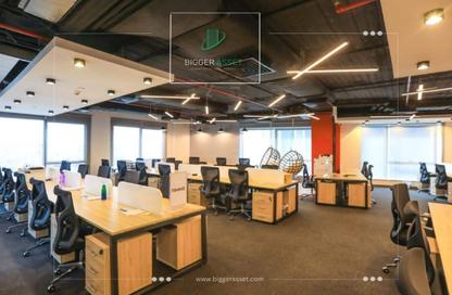 Office Space - Studio - 4 Bathrooms for rent in Concord Plaza - South Investors Area - New Cairo City - Cairo