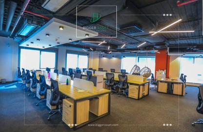 Office Space - Studio - 4 Bathrooms for rent in Concord Plaza - South Investors Area - New Cairo City - Cairo