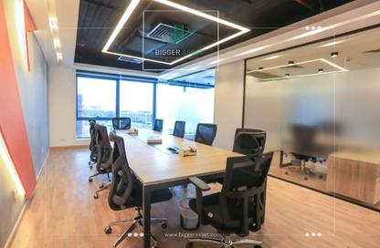 Office Space - Studio - 4 Bathrooms for rent in Concord Plaza - South Investors Area - New Cairo City - Cairo