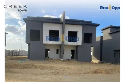 Twin House - 3 Bedrooms - 4 Bathrooms for sale in Creek Town - The 1st Settlement - New Cairo City - Cairo