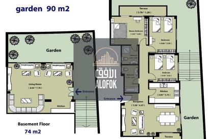 Duplex - 3 Bedrooms - 2 Bathrooms for sale in Al Andalus Buildings - Al Andalus District - New Cairo City - Cairo