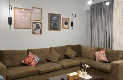 Apartment - 1 Bedroom - 1 Bathroom for rent in Palm Hills Village Gate - South Investors Area - New Cairo City - Cairo