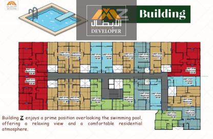 Apartment - 3 Bedrooms - 1 Bathroom for sale in El Hegaz Gate Abtal - El Hegaz District - Hurghada - Red Sea