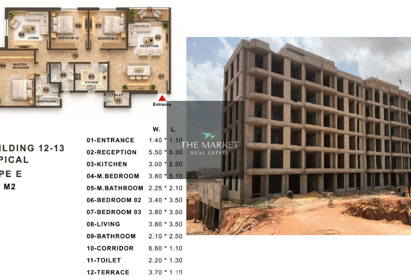 3-bedroom apartment 164 m² for sale in Village West