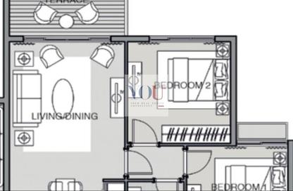 Apartment - 2 Bedrooms - 1 Bathroom for sale in Capital Gardens Compound - New Capital Compounds - New Capital City - Cairo