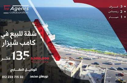 شقة - 3 غرف نوم - 1 حمام للبيع في كامب شيزار - حي وسط - الاسكندرية