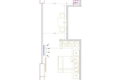 Apartment - Studio - 1 Bathroom for sale in Al Ahyaa District - Hurghada - Red Sea