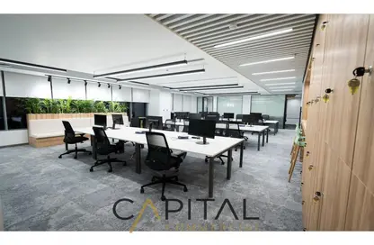 Office Space - Studio - 4 Bathrooms for rent in Concord Plaza - South Investors Area - New Cairo City - Cairo