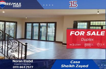 Duplex - 3 Bedrooms - 4 Bathrooms for sale in Casa - Sheikh Zayed Compounds - Sheikh Zayed City - Giza