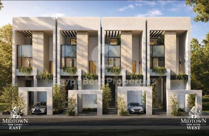 Townhouse - 5 Bedrooms - 6 Bathrooms for sale in Midtown Sky - New Capital Compounds - New Capital City - Cairo Townhouse - 5 Bedrooms - 6 Bathrooms for sale in Midtown Sky - New Capital Compounds - New Capital City - Cairo