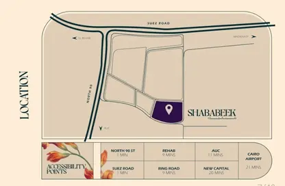 Apartment - 3 Bedrooms - 3 Bathrooms for sale in Shababeek compound - New Cairo City - Cairo