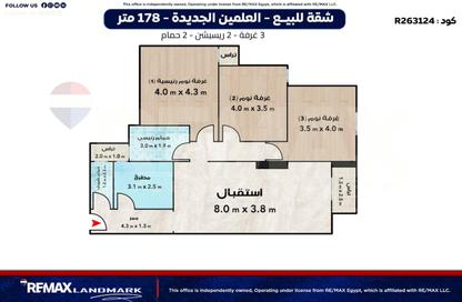 Apartment - 3 - 2 for sale in Downtown - New Alamein City - Al Alamein - North Coast