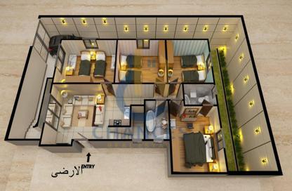 دوبلكس - 4 غرف نوم - 3 حمامات للبيع في عمارات الاندلس - حى الاندلس - مدينة القاهرة الجديدة - القاهرة