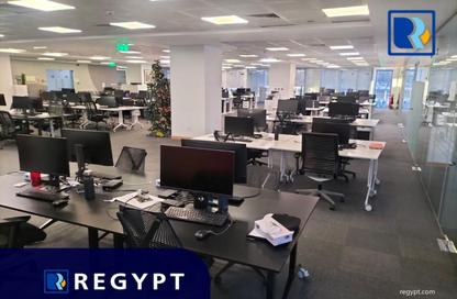 Office Space - Studio - 4 Bathrooms for rent in Cairo Festival City - North Investors Area - New Cairo City - Cairo