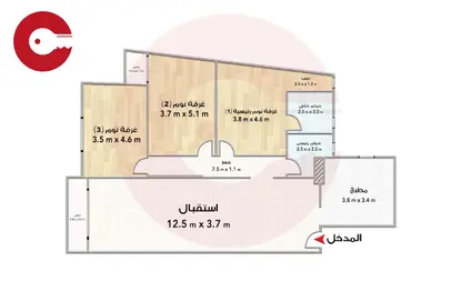 شقة - 3 غرف نوم - 2 حمامات للبيع في شارع مصطفي كامل - سموحة - حي شرق - الاسكندرية شقة - 3 غرف نوم - 2 حمامات للبيع في شارع مصطفي كامل - سموحة - حي شرق - الاسكندرية