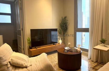 Apartment - 1 Bedroom - 2 Bathrooms for rent in Aljazi Marriott Residences - Mohamed Naguib Axis - North Investors Area - New Cairo City - Cairo