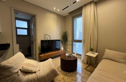 Apartment - 1 Bedroom - 2 Bathrooms for rent in Aljazi Marriott Residences - Mohamed Naguib Axis - North Investors Area - New Cairo City - Cairo