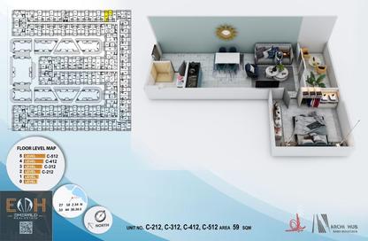 Apartment - 1 Bedroom - 1 Bathroom for sale in El Hadaba District - Hurghada - Red Sea