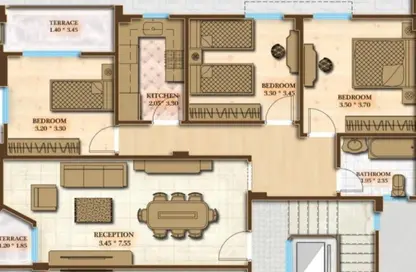 شقة - 3 غرف نوم - 1 حمام للبيع في التجمع الخامس - مدينة القاهرة الجديدة - القاهرة