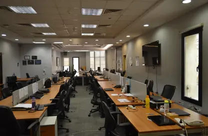 Office Space - 7 Bedrooms - 4 Bathrooms for rent in Bank Center Street - South Teseen St. - The 5th Settlement - New Cairo City - Cairo